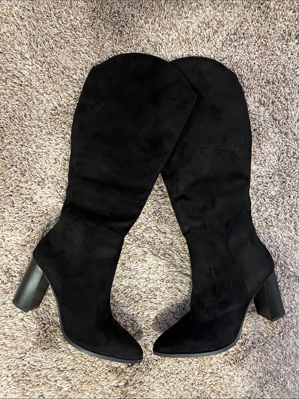 New Soda Faux Suede Tall Boots